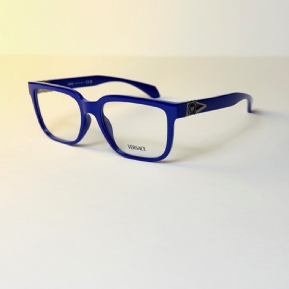 Versace Mod 3377-U 5450 Eyeglasses Blue New Authentic